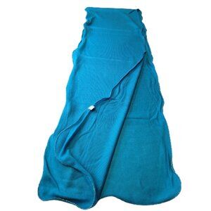 Blue Curly Hem Scarf Fall Scarf Rectangular Scarf - NEW